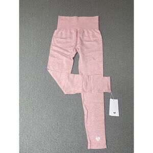 Women’s Best Move Seamless Leggings light pink Marl size large L NWT‎